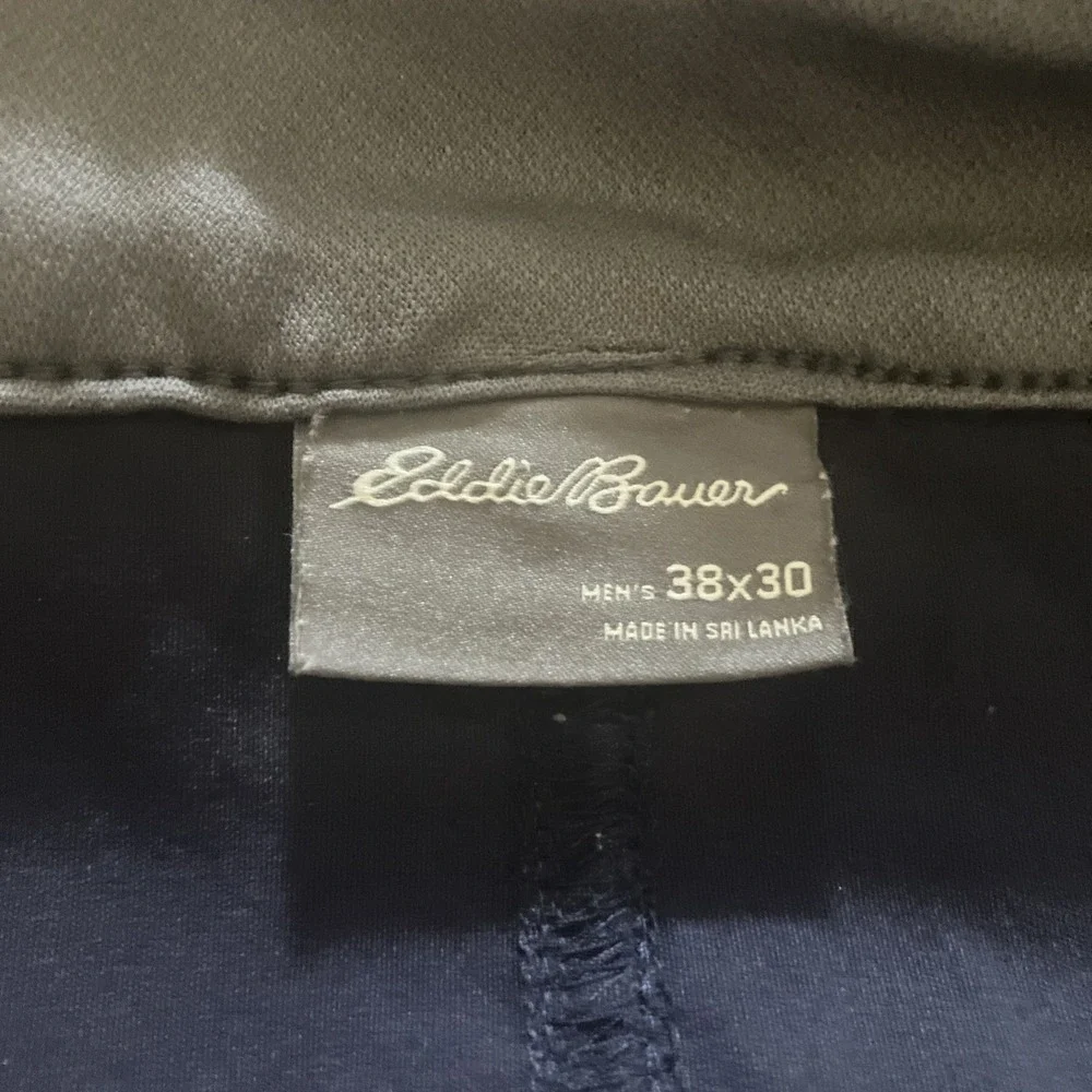 Eddie Bauer Mens 38x30 Outdoor Pants Hiking Travel Lightweight Blue Casual Work - Picture 6 of 11